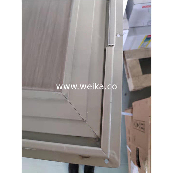 Customized Slimline Aluminium French Doors White Anti Theft