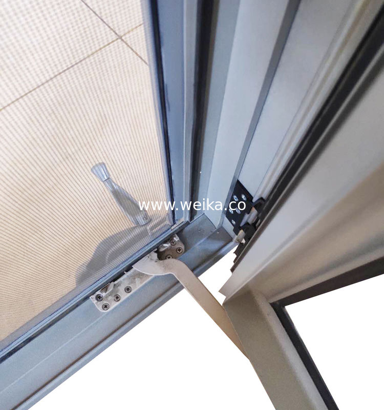 Crank Aluminum Casement Window Door Hand Operated Single Swing