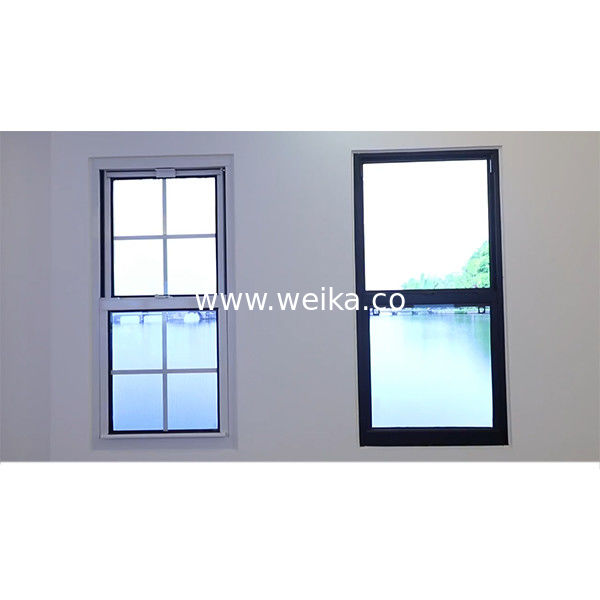 Residential Double Hung Sash Window Tempered Glass Aluminum Single Hung Window