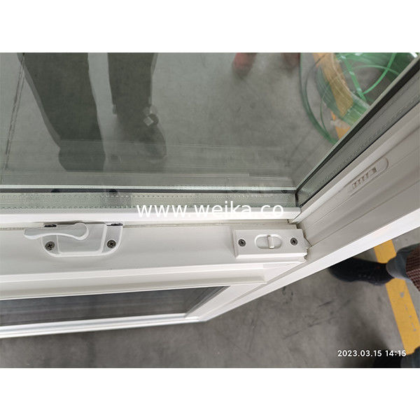 Tempered glass UPVC Single Hung Window For Cottage Double Glazed