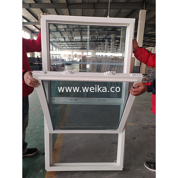 Customized Size UPVC Low-E Glass Vinyl Single Hung Windows Long-Lasting Performance