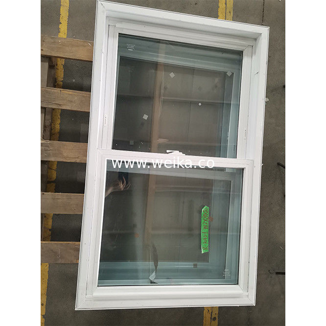 Tempered Glass UPVC Double Hung Window House Replacement Windows