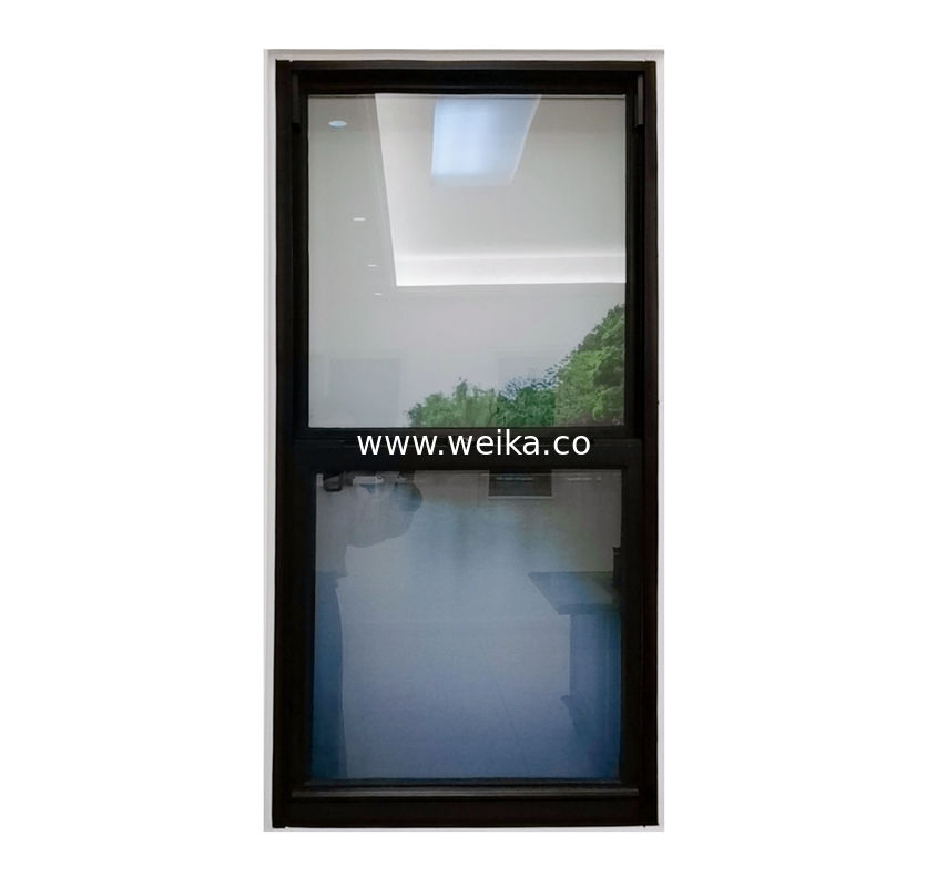 Vertical 48x36 Window Double Hung Bathroom Black With Tempered Glass