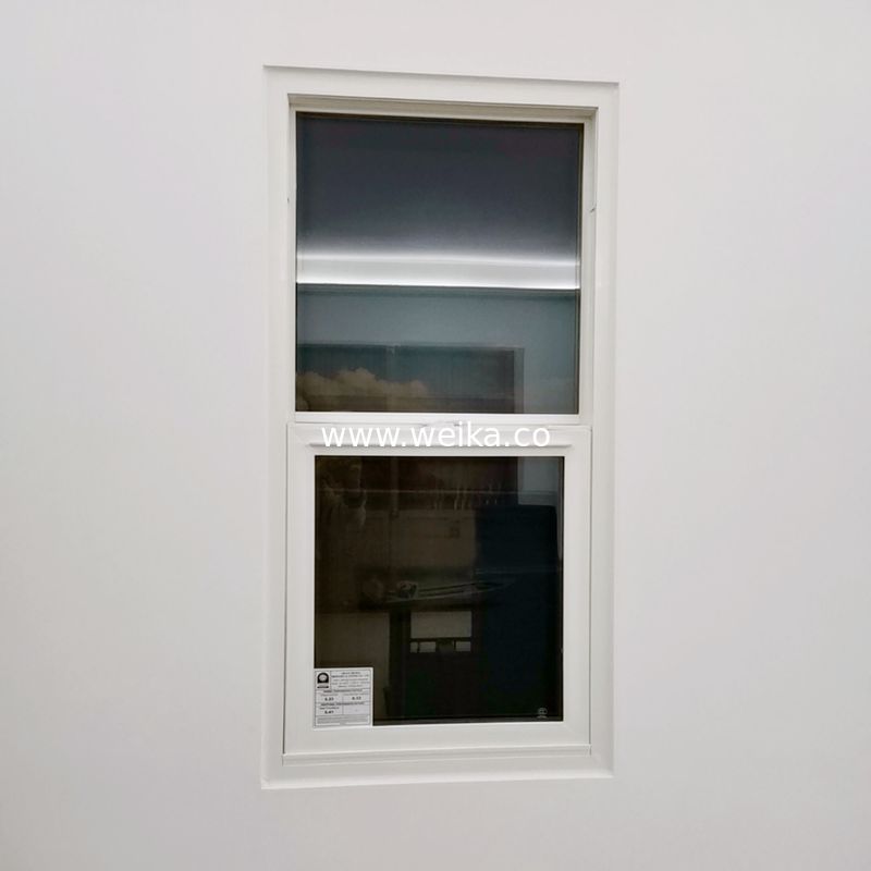 ODM UPVC Tilt And Turn Windows PVC Glass Window With Fixed Mosquito Net