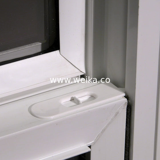 Single Hung PVC Sliding Window Flush Casement UPVC Windows ODM