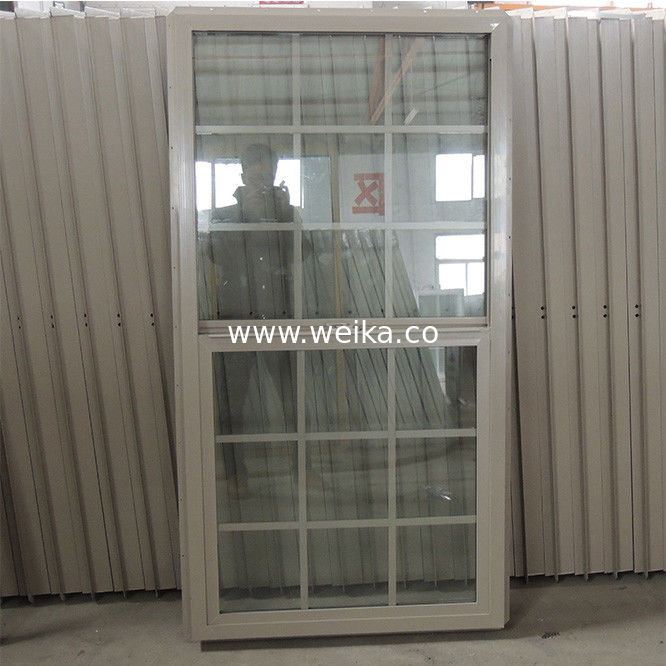 PVC Lower Panel Low-E Glass Top Fixed Sash Single Hung Window Crescent Lock