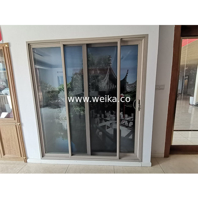 5.5inch UPVC Sliding Window And Door Interior Tempered Glass UPVC Patio Doors