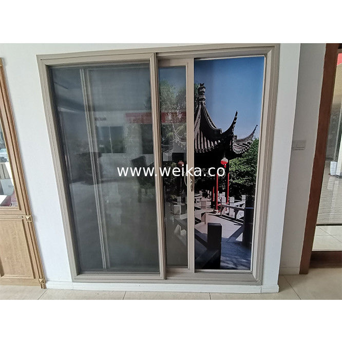 5.5inch UPVC Sliding Window And Door Interior Tempered Glass UPVC Patio Doors