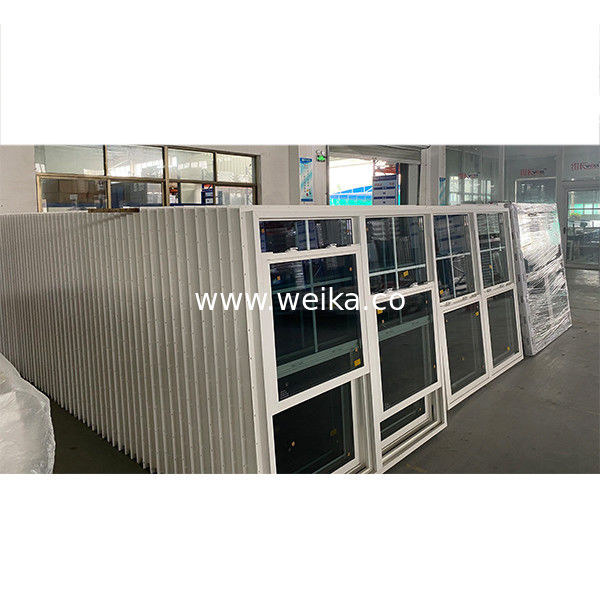 1.4mm - 2.5mm Thickness UPVC Single Hung Window Customized Color Vertical Sliding Window