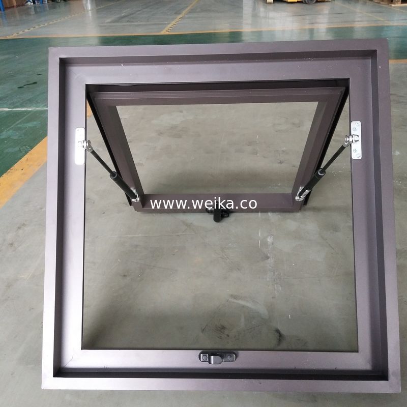 Tempered Glass Aluminum Color Top Hung Window Awning Design Skylights
