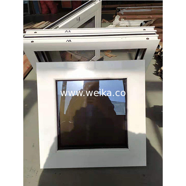 White Aluminum Mini Top Hung Window With Reflective Glass Project Awning