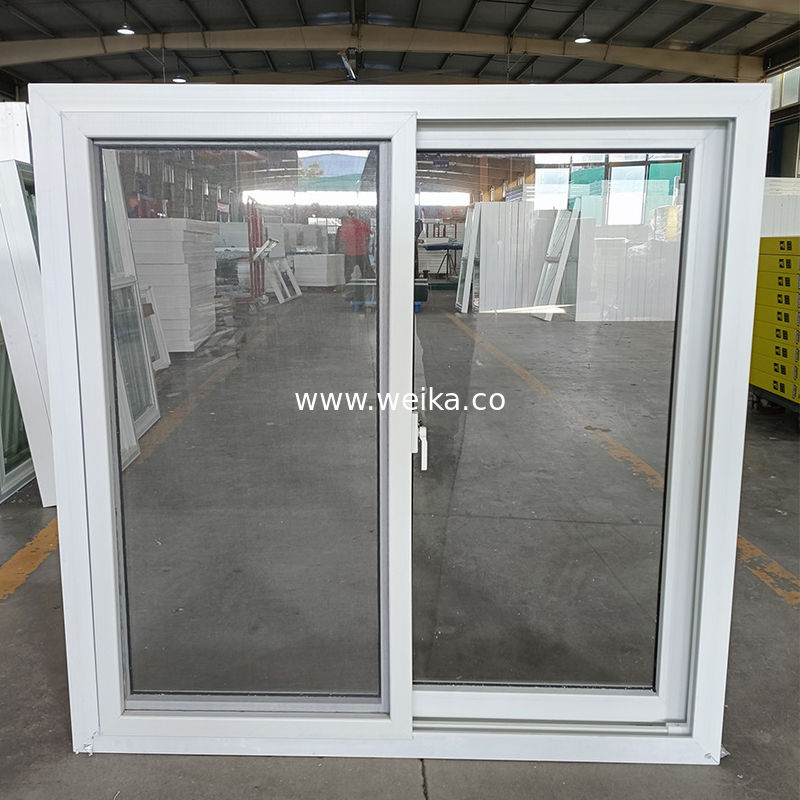 Customized Size PVC Slide Window UPVC Double Glazed Sliding Windows