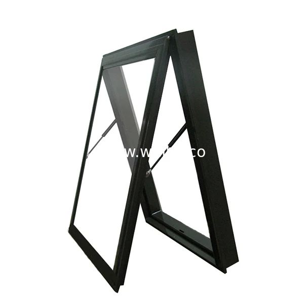 Airproof And Powder Coating UPVC Single Hung Window For Commercial