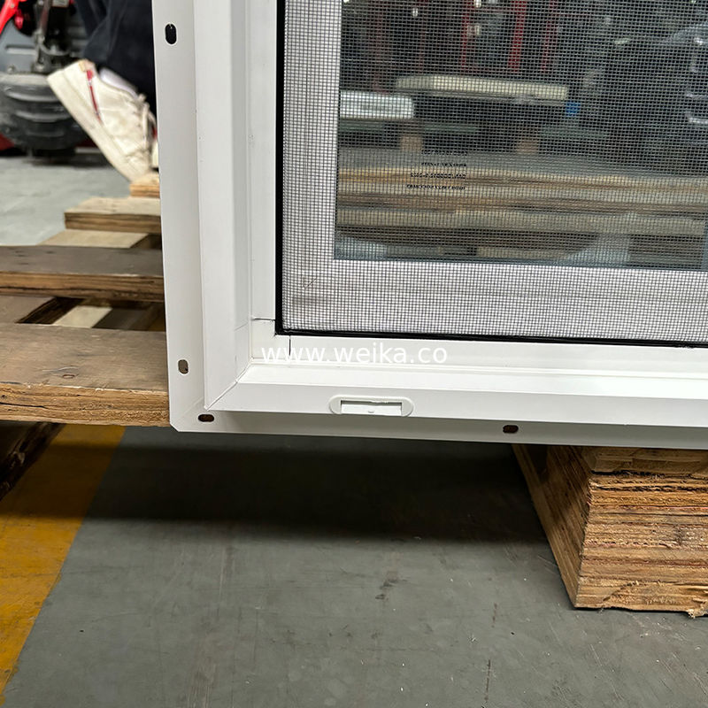 Slim Black-Frame UPVC Sliding Window for Minimalist Office Partitions Double Glazed Green-Tinted UPVC Sliding Window for Energy Efficiency