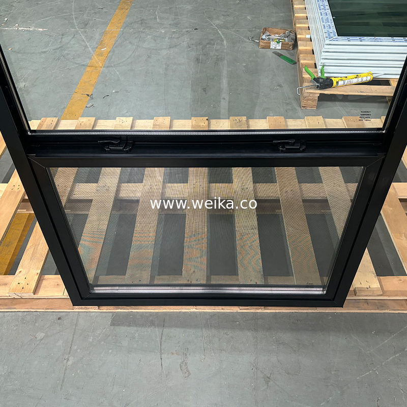 Custom-sized White Vinyl Single Hung Windows UPVC Noise Reduction and Weather-Resistant PVC Material