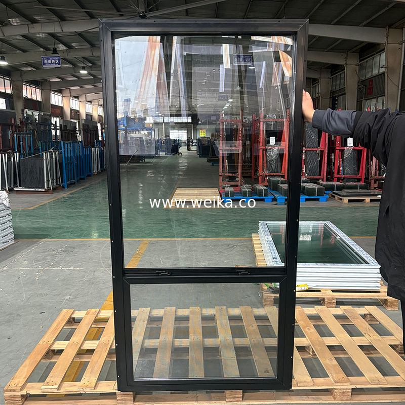 Custom-sized White Vinyl Single Hung Windows UPVC Noise Reduction and Weather-Resistant PVC Material