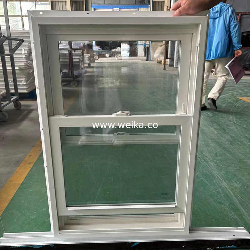 Excellent Weather Resistance and Good Corrosion Resistance UPVC Double Hung Window Sample Accepted