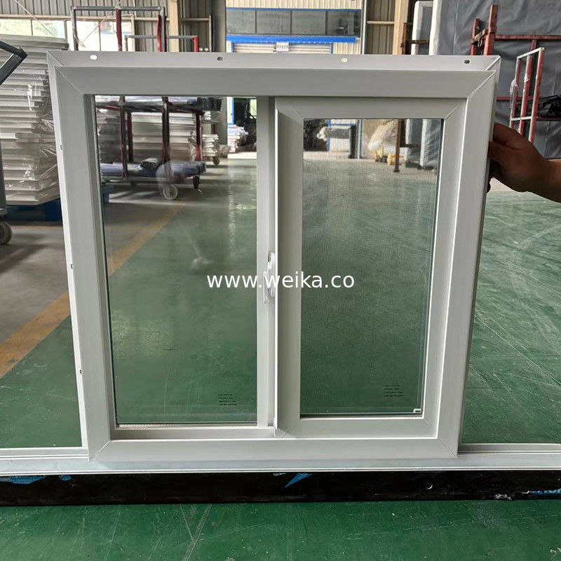 Friction Hinge UPVC Sliding Window And Door Standard Notch Design With Float Glass