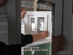 Single Sliding Profile UPVC Cottage Windows Double Glazed For Balcony