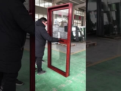 WEIKA thermal break aluminum alloy wood grain awning window