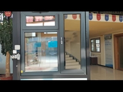 Customized Anthracite Sash Tilt And Turn UPVC Window Tempered Double Glass