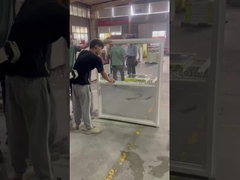 American Style Vinyl UPVC Single Hung Window Custom Size Windows Supplier